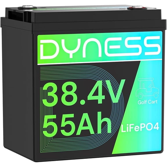 Dyness 36V 55Ah Lithium Golf Carts Battery, GC2 LiFePO4 Battery with 150A BMS, Low-Temp Protection, Max 5.76kW Continuous Power,150A Peak Current for Golf Carts, Trolling Motors, Boat, RVs