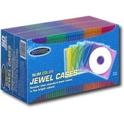 Dynex 50-Pack Color Slim Jewel Cases - Assorted