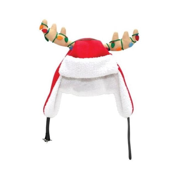Dyno 0408937-2 17 in. Christmas Antler Santa Hat - pack of 12