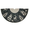 thumbnail image 1 of Dyno 56" Gray and Black Reindeer in Forest Christmas Tree Skirt, 1 of 3