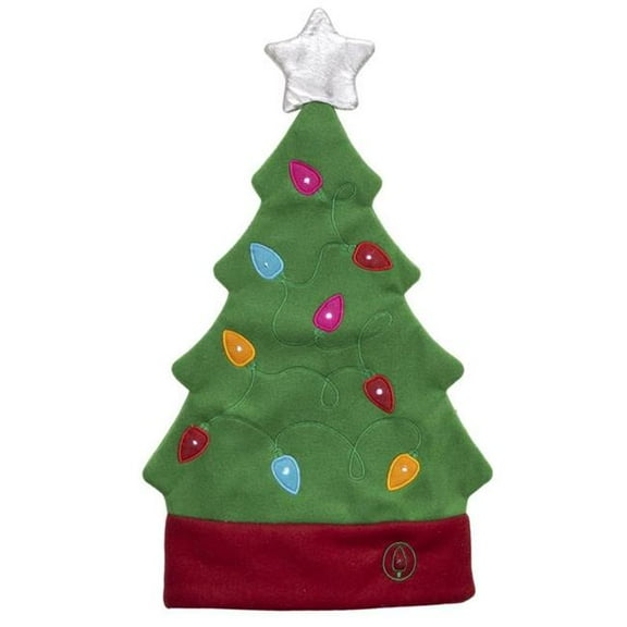 Dyno Christmas Tree with LED 9096467 17 in. Christmas Tree & LED Santa Hat, Multi Color - Pack of 12