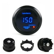 Dyno Racing 2 52mm Blue LED Digital Water Temp Gauge Centigrade Temperature Meter Tint Lens