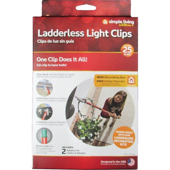 Dyno Seasonal Solutions 25 Count Ladder Clips, Frost