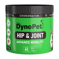 DynoPet Hip & Joint Mobility Treats for Dogs with Glucosamine, Chondroitin, MSM & Turmeric – Advanced Joint Support for Dogs of All Breeds, Bacon Flavor, 80 Soft Chews