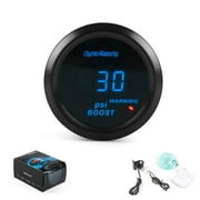 Dynoracing 2 52MM Turbo Boost Gauge -1430PSI Blue Digital Led Turbo Boost Meter Sensor