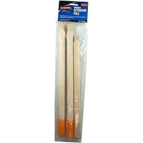 Dynpoles 00111 42 in. Dynamic Wooden Extension Pole - 3 Piece