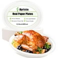 thumbnail image 1 of Dyrfolm 12.5 Inch Oval Plates,50 AFN1Pack Disposable Plates,Heavy Duty Disposable Oval Dinner Plates,Large Oval Plates for Party,Picnic,Compostable Biodegradable,Thicken (White), 1 of 3