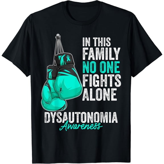 Dysautonomia Awareness Month Gloves Teal Ribbon T-Shirt mens t shirt，black，women，funny，misfits，men，journey
