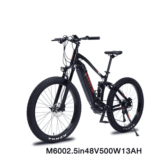 Dyskyn M600 27.5 Inch Electric Bike 500W Motor 48V 13Ah Removable Battery Long Range Commuter E Bike UL2849 Certified