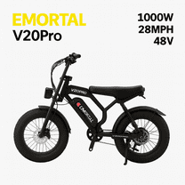 Dyskyn V20Pro Electric Dirt Bike 1000W Motor 48V 18.2Ah Battery 28MPH Top Speed 75 Mile Range Adult E Bike Full Suspension