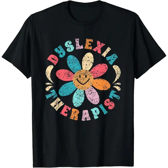 Dyslexia Therapist Awareness Dyslexic Dyslexia Support Top Unisex T-Shirt, up to Size 5XL