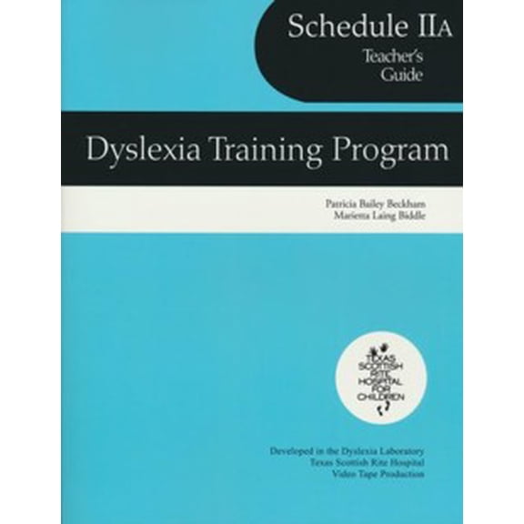 Dyslexia Training Program Schedule 2A, Teacher's Guide (Homeschool Edition)