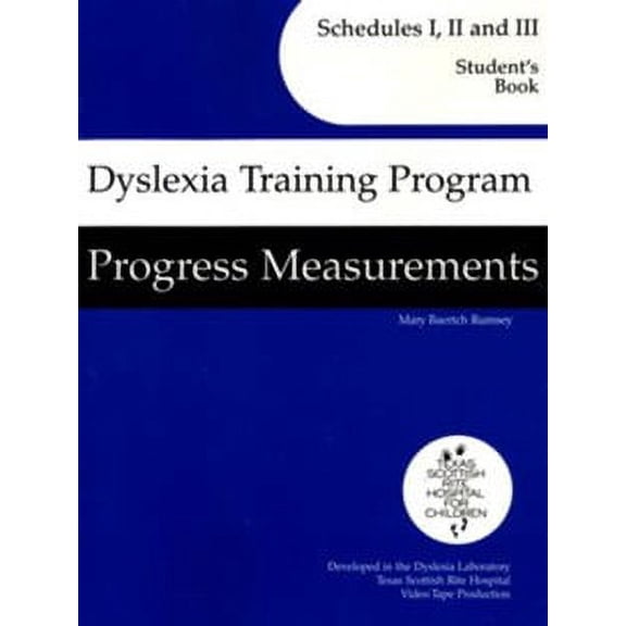 Dyslexia Training Program: Schedules 1-3 Progress (Homeschool Edition)