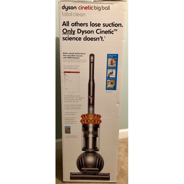 Restored Dyson Big Ball Total Clean Upright Vacuum Yellow/Iron