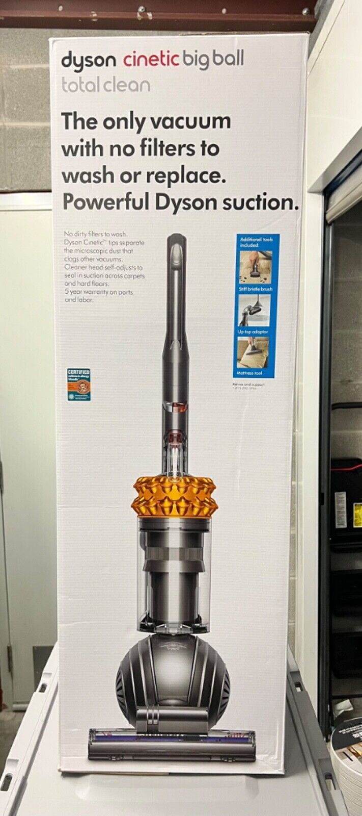 Dyson Big Ball Total Clean Upright Vacuum Yellow/Iron