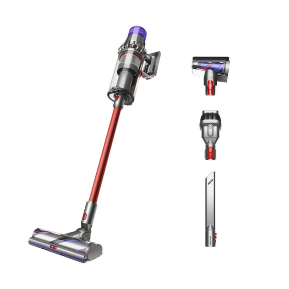 Restored Premium Dyson Outsize Cordless Vacuum Cleaner | Nickel/Red (Refurbished)