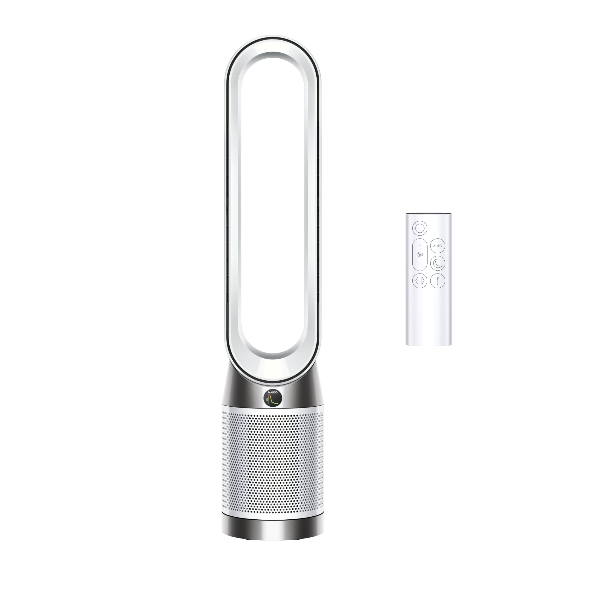 White HEPA Air Purifier and Fan with Odor Absorbing Filter