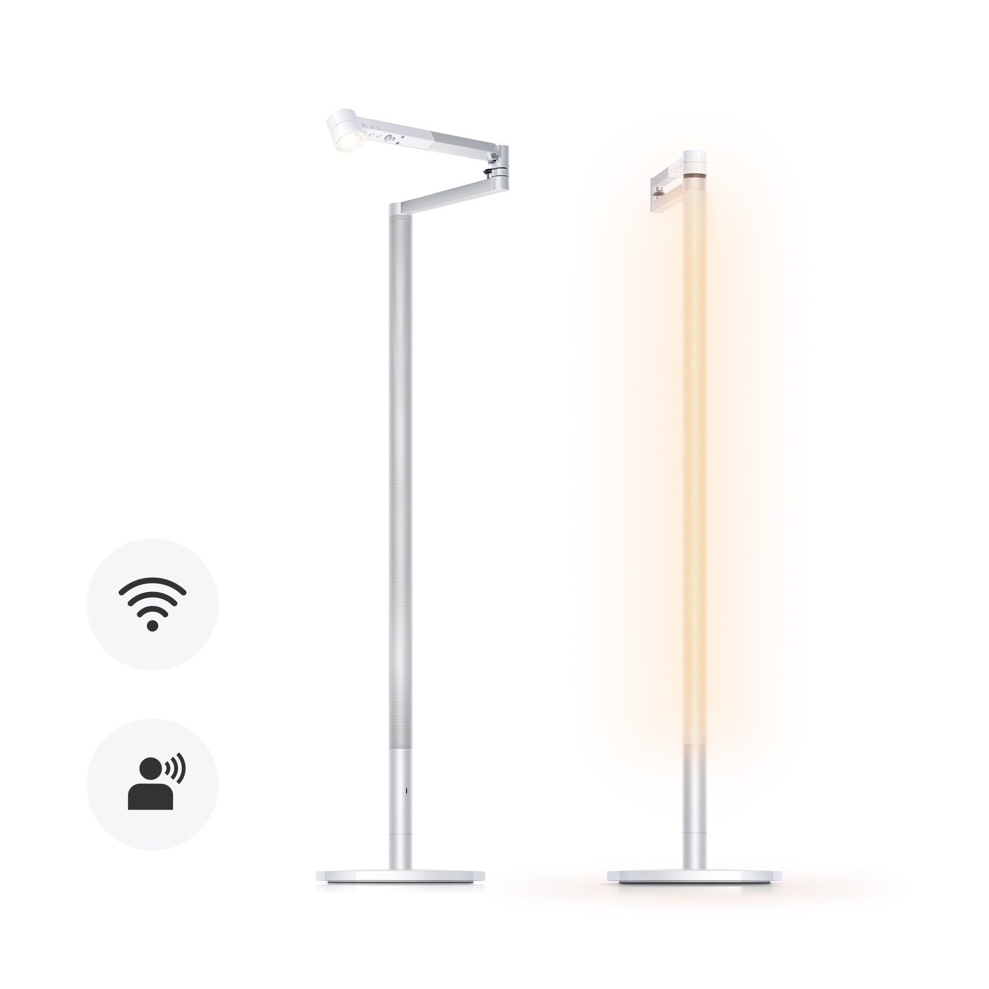 Dyson Solarcycle Morph Adjustable White/Silver Floor Lamp