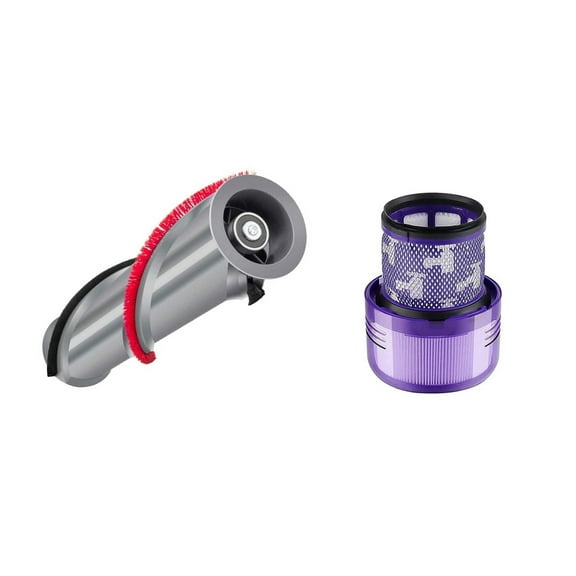 Dyson V11 Roller Brush + Dyson V11 Filter Compatible with Dyson V11 Animal, Absolute,SV14 Compare to # 970135-01, 970013-02