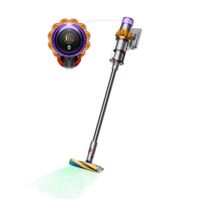 Restored Dyson, V15, Vacuum, Detect Total Clean Extra Cordless Stick, Battery, Yellow/Nickel