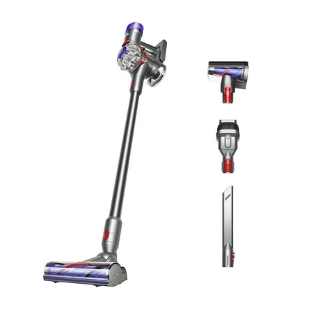 Dyson - V8 Cordless Vacuum with 6 accessories - Silver/Nickel