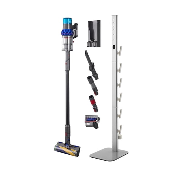 Dyson Vacuum Stand - Storage Holder for V6-V15 Models - 6 Hook Organizer - Gray