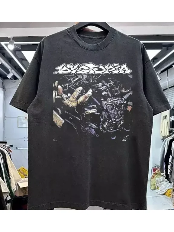 Dystopia shirt black REPRINT T-shirt size S-5XL