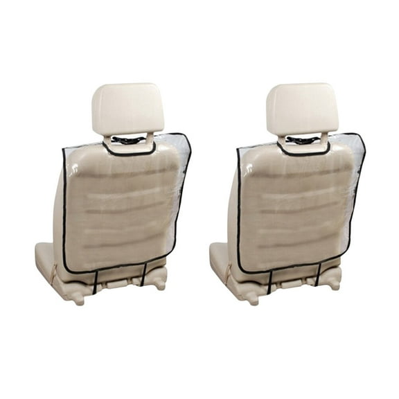 Dytern Anti-Kick Protetctive Cover 2pcs Car Seat Back Protector Pads Transparent Waterproof Anti-Kick Car Seat Back Mat Protetctive Cover for Children Kids,23.23"X16.93"X0.04"