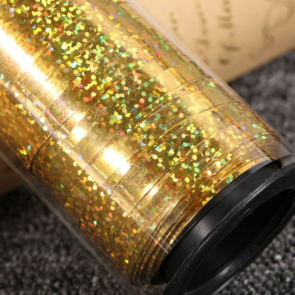 Dytern Balloon Crimped Curling Ribbon Roll Metallic Balloon Ribbon String Craft Ribbon for Party Festival Gift Wrapping 100Yard (Gold)