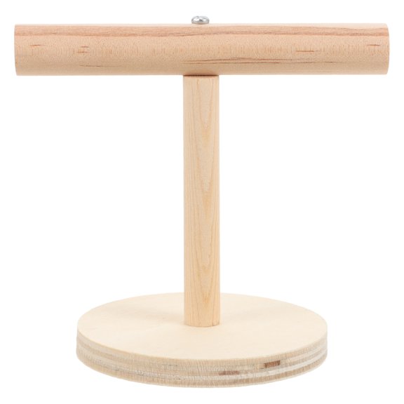 Visual Reference: Wood Perch Bird Platform Parrot Stand Board Log Color Chinchilla