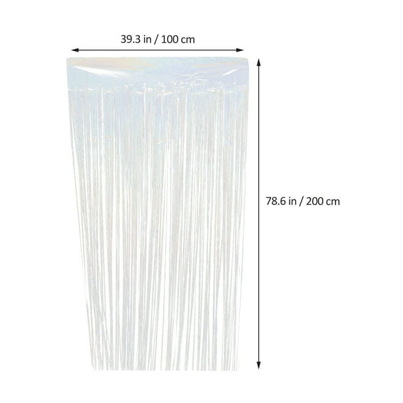 Dytern Birthday 2pcs Holiday Fringe Curtains Backdrop Fringe Curtain Birthday Party Decorations Photo Props