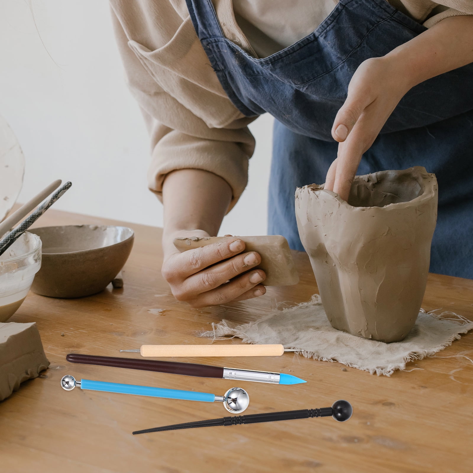 Dytern DIY 1 Set DIY Polymer Clay Sculpting Tools Clay Carving Tools