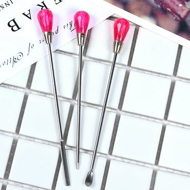 Dytern DIY 1 Set of 3Pcs DIY Handmade Jewelry Tools Resin Craft Making Accessories Crystal Epoxy UV Glue Jewelry Accessories Rosy