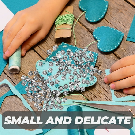 Dytern DIY 1000Pcs Mini Claw Nails Metal Claw Studs Hats Rivets DIY Spike Studs Claw Nails for Clothes