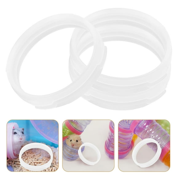 Dytern DIY 10PCS DIY Hamster Mouse Cage Tunnel Rings Replacement Tube Rings Connectors