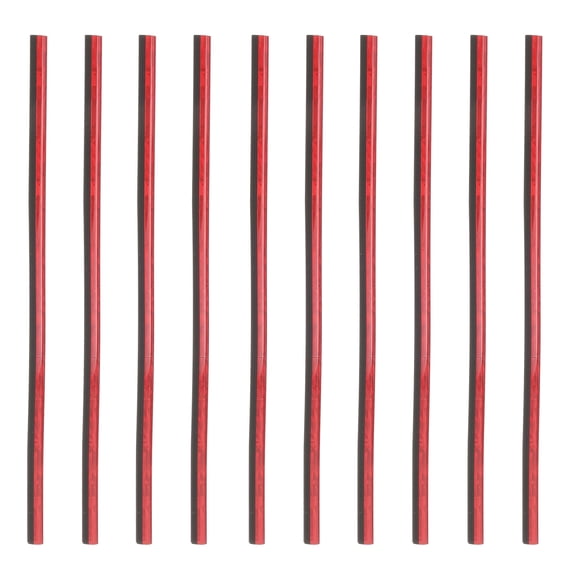 WRISTBIQUE High End Decorative Strips Red 10Pcs 7.5x0.2in