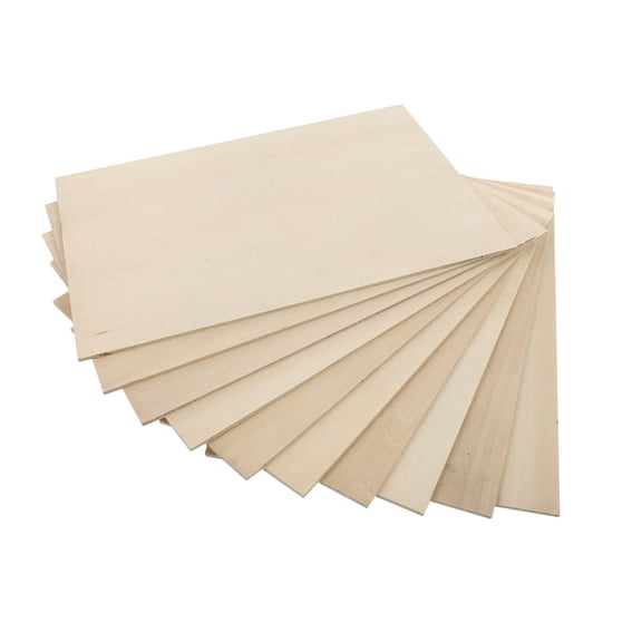 Dytern DIY 10Pcs Basswood Plywood DIY Pyrography Supplies Unfinished Wood Piece Craft
