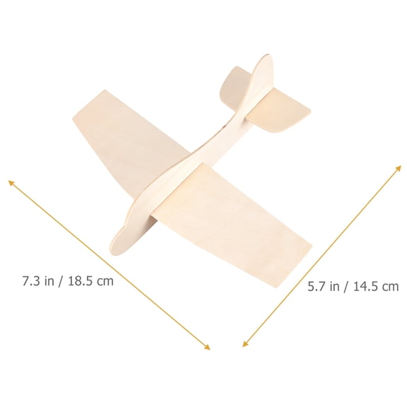 Dytern DIY 10Pcs Wooden Airplane Model Assemble Wood Planes DIY Blank Painting Plane Kids Toy Gift
