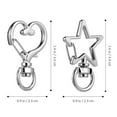 thumbnail image 1 of 20 Pcs Heart and Star Keychains with Keychain Clip and Multifunctional Lobster Buckles for Bags, 1 of 10
