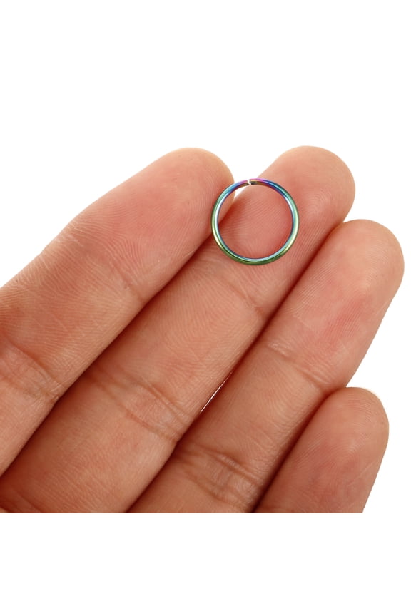 DIY 20pcs Key Rings Metal Small Key Rings DIY Keychain Rings Metal Round Key Rings O-shaped Rings
