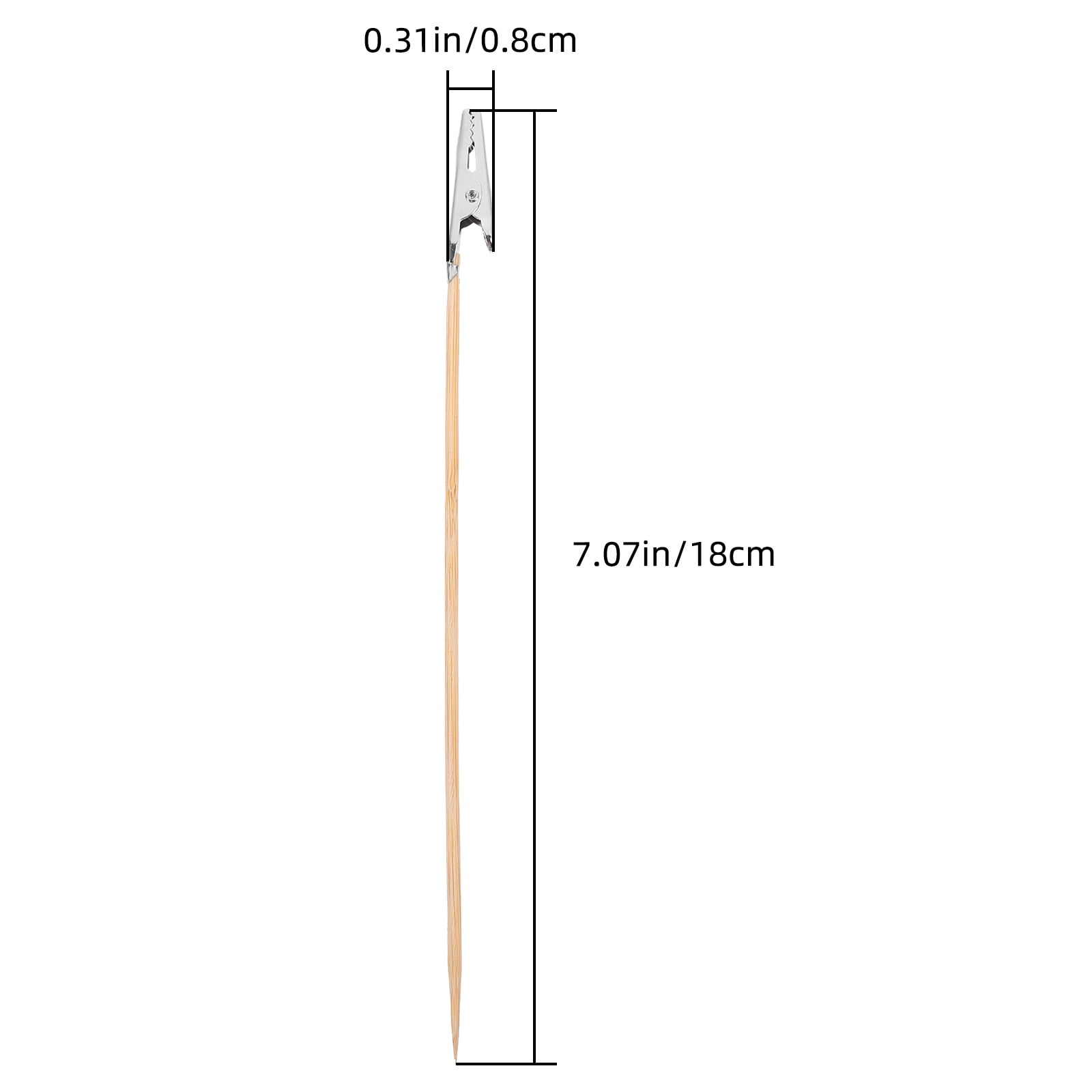 VILLCASE 5pcs Model Painting Alligator Clip Stick Metal Wire Clamps Long-Tailed