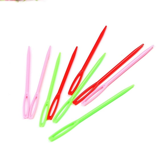 Dytern DIY 250pcs Knitting Needles Tube Plastic Sweater Needles DIY Knitting Tools Home Handy Accessories Household Tools for Home (7cm, Random Color)