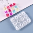 thumbnail image 1 of Dytern DIY 2pcs Various Styles DIY Silicone Bead Mold Jewelry Pendant Beads Casting Mould, 1 of 10