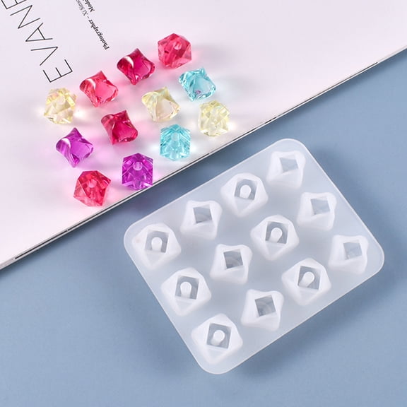 Dytern DIY 2pcs Various Styles DIY Silicone Bead Mold Jewelry Pendant Beads Casting Mould
