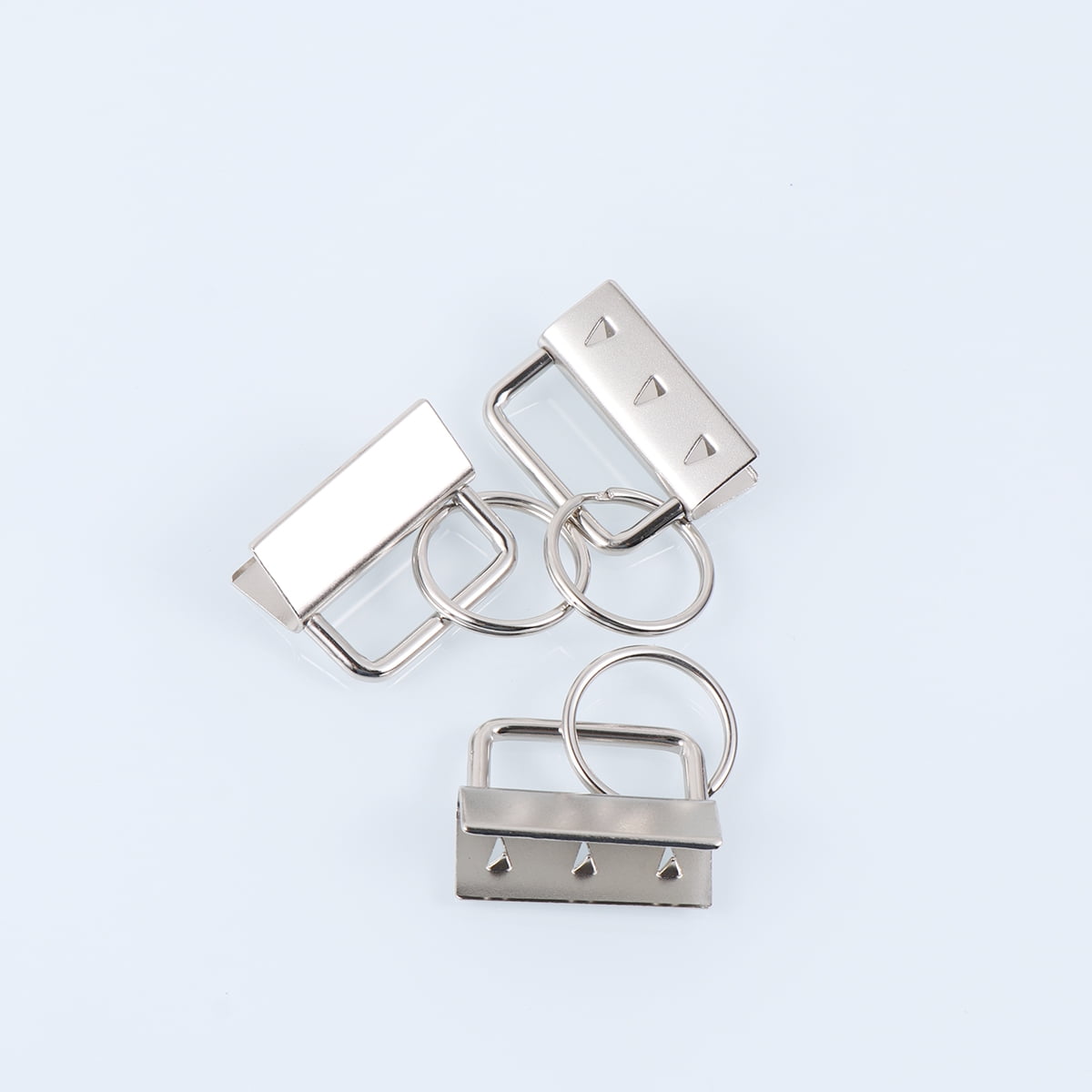 Dytern DIY 50pcs Alloy Key Rings Durable Keychain DIY Keychain Accessories Ring Decoration for Keys Bags (Silver)