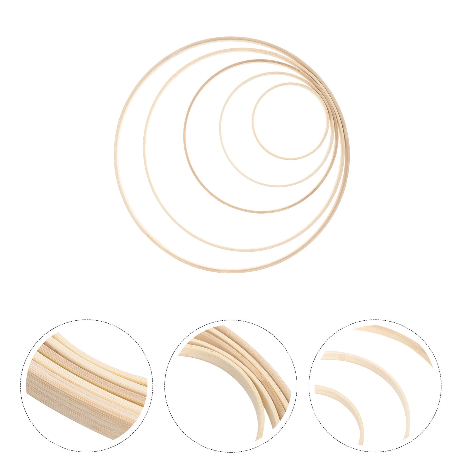 Dytern DIY 5pcs Dream Catcher Circle Frames Wreath Macrame Rings DIY ...