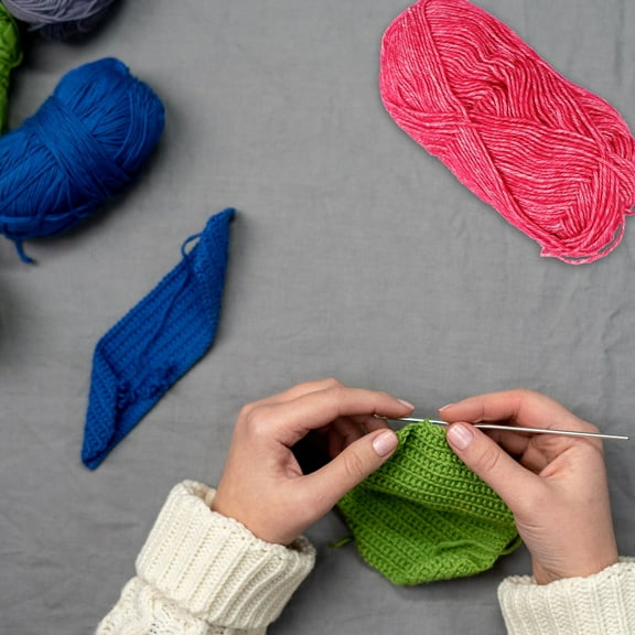Dytern DIY Cotton Rope Tapestry Braided Thread Handmade Sweater Scarf Thread Wall Hanging DIY Craft Making (Rosy)
