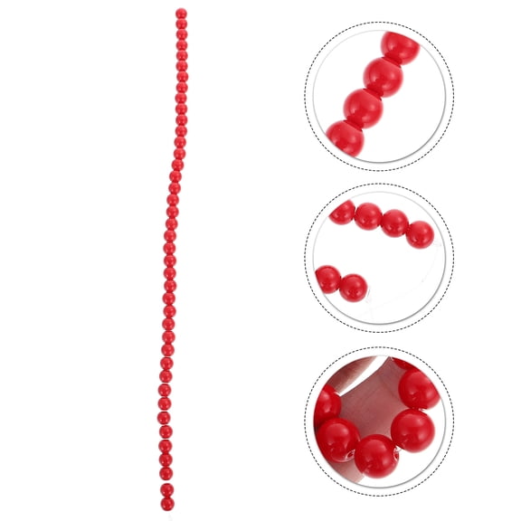 Dytern DIY Creative Imitation Coral Red Beads Christmas Tree Ornaments DIY Bracelets Red