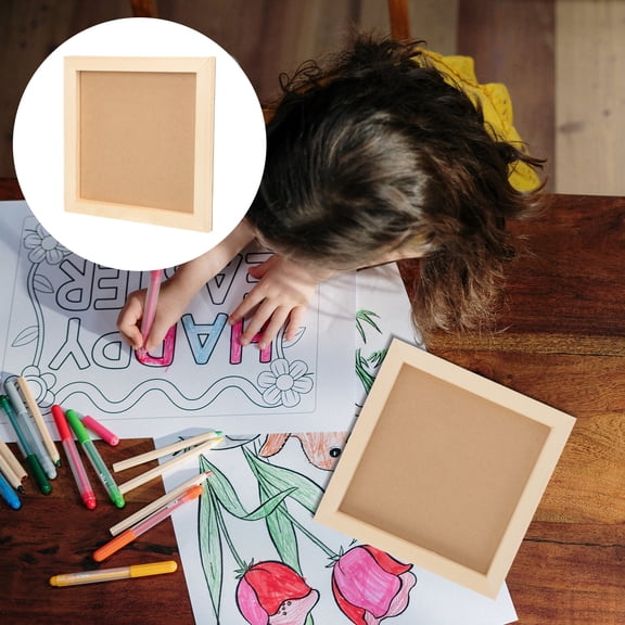 Dytern DIY DIY Blank Picture Frame Clay Picture Frame Children Painting Picture Frame