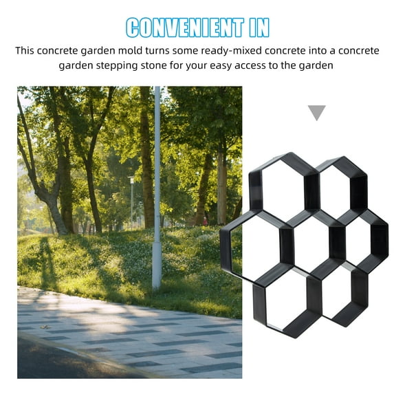 Dytern DIY Path Maker Mold Plastic Paving Concrete Mold DIY Paving Garden Path Mold